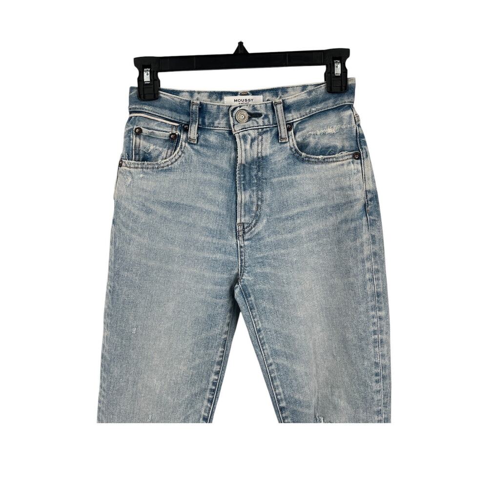 Moussy Vintage jeans Verna skinny high rise light blue size 24 - Picture 3 of 7